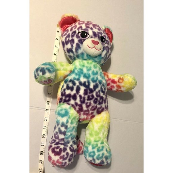 Build a Bear BAB Lisa Frank Style Rainbow Leopard/Cheetah 17" - Picture 6 of 7